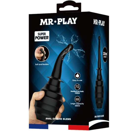 MR PLAY - ANÁLNÍ SPRCHA BLKM6 SUPER POWER ČERNÝ