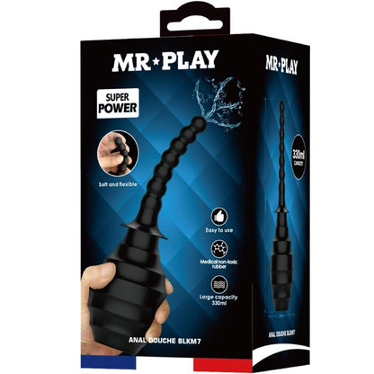 MR PLAY - ANÁLNÍ SPRCHA BLKM7 SUPER POWER ČERNÝ