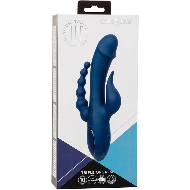 CALEXOTICS - VIBRÁTOR TROJITÝ ORGASMUS MODRÝ