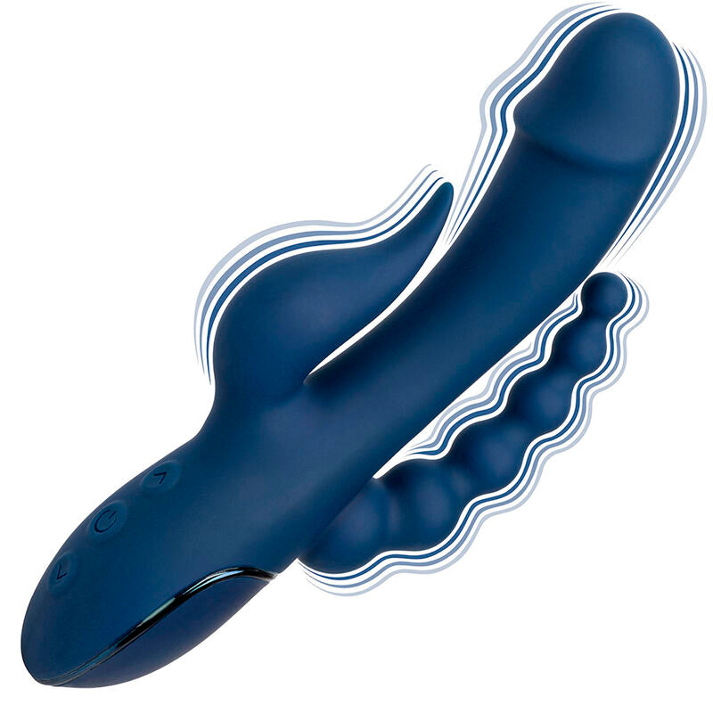 CALEXOTICS - VIBRÁTOR TROJITÝ ORGASMUS MODRÝ