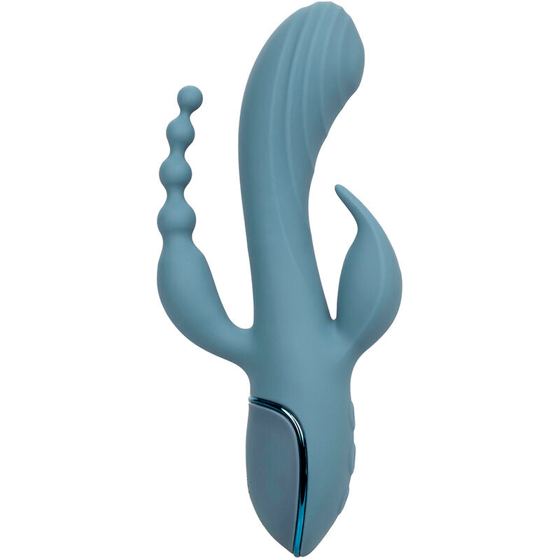 CALEXOTICS - VIBRÁTOR TRIPLE ECSTASY ŠEDÝ