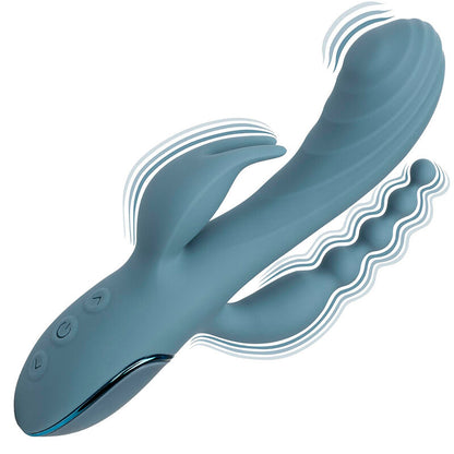 CALEXOTICS - VIBRÁTOR TRIPLE ECSTASY ŠEDÝ