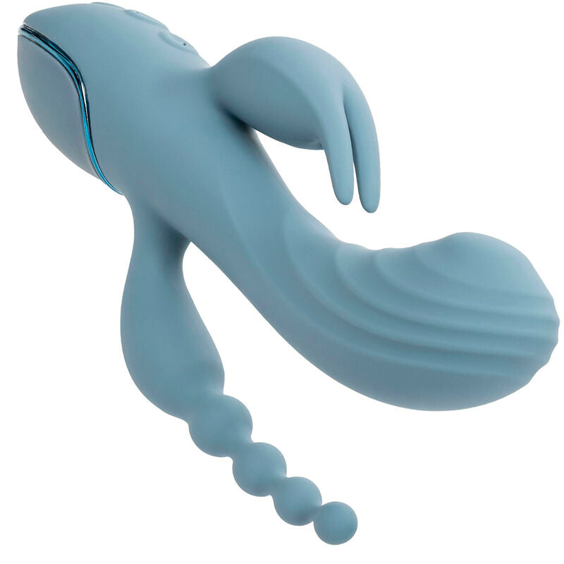 CALEXOTICS - VIBRÁTOR TRIPLE ECSTASY ŠEDÝ