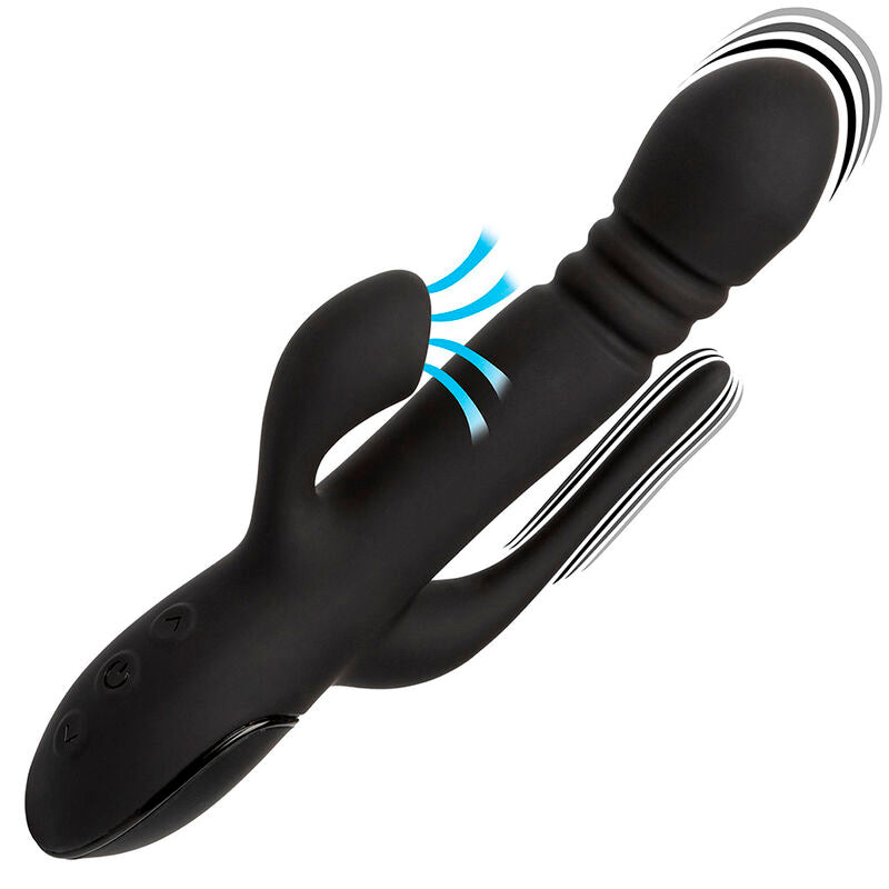 CALEXOTICS - VIBRÁTOR TROJITÝ EUPHORIA ČERNÁ