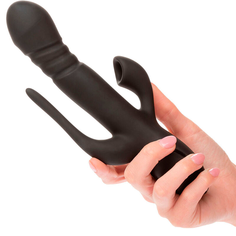 CALEXOTICS - VIBRÁTOR TROJITÝ EUPHORIA ČERNÁ