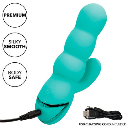 CALEXOTICS - DEL MAR DIVA VIBRATOR RABBIR AQUA GREEN OD CALIFORNIA DREAMING