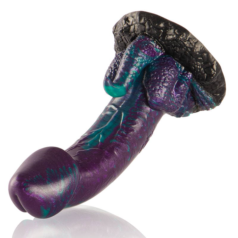 EPICKÉ - DVOJITÉ ŠUPINITÉ DILDO BASILISK, MALÁ VELIKOST