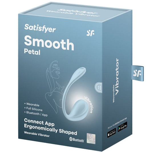 SATISFYER - STIMULÁTOR G-BODU SMOOTH PETAL, NEBESKÁ MODRÁ APLIKACE BEZPLATNÁ
