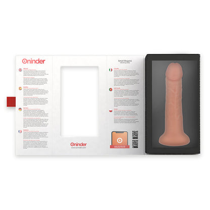 ONINDER - MALÝ VIBRAČNÍ DILDO BOGOTA 9 RYCHLOSTÍ PŘÍRODNÍ 17,5 CM -O- 4 CM - APLIKACE ZDARMA