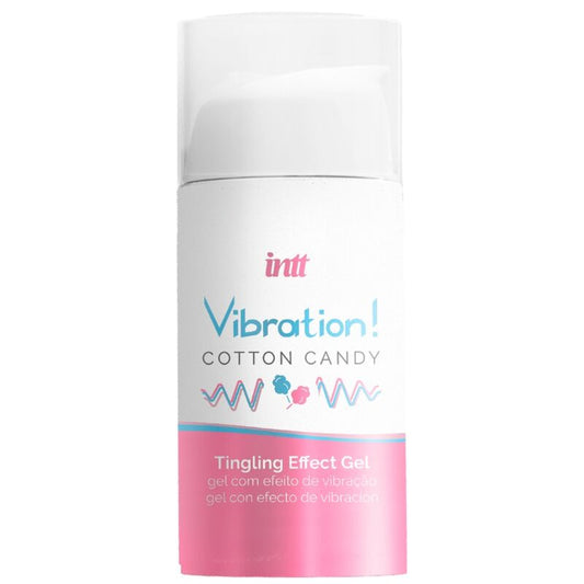 INTT - SILNÝ INTIMNÍ STIMULANT S TEKUTOU VIBRAČNÍ GELOVOU VOLOU CUKROVÉ VATY 15 ML
