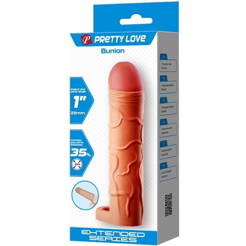 PRETTY LOVE - NÁPLŇ NA PENIS S VBOLEČENÝM VALČETEM, KRYT TĚLA