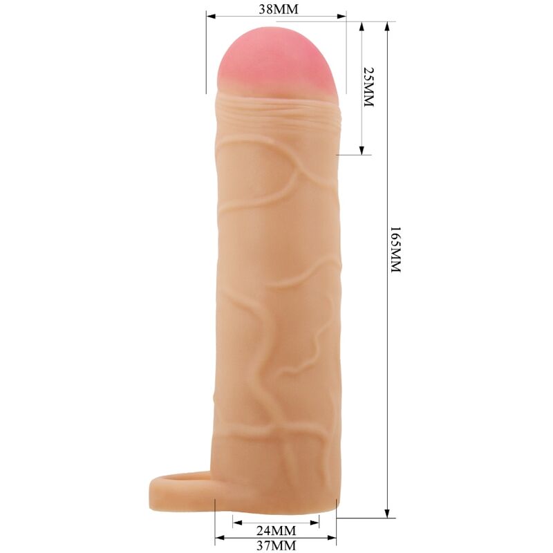 PRETTY LOVE - NÁPLŇ NA PENIS S VBOLEČENÝM VALČETEM, KRYT TĚLA