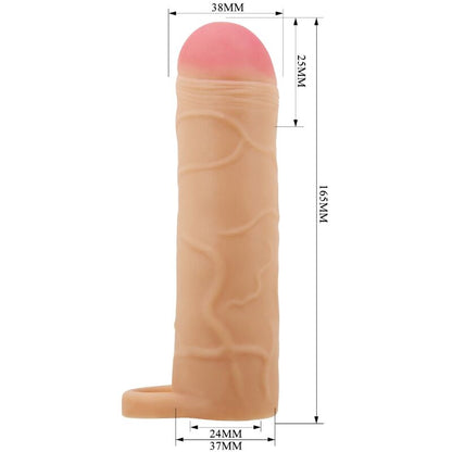 PRETTY LOVE - NÁPLŇ NA PENIS S VBOLEČENÝM VALČETEM, KRYT TĚLA