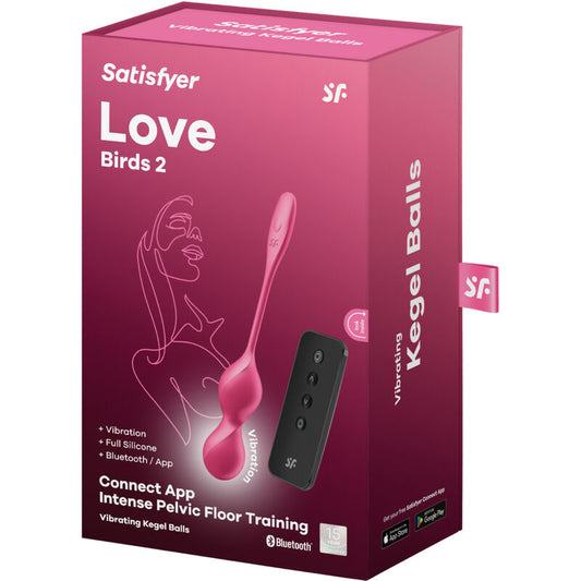 SATISFYER - LOVE BIRDS 2 VIBRAČNÍ KEGELOVY KOULE + APLIKACE ZDARMA