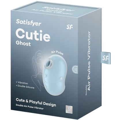 SATISFYER - VIBRAČNÍ NÁSOBNÍK CUTIE GHOST SVĚTLE MODRÝ