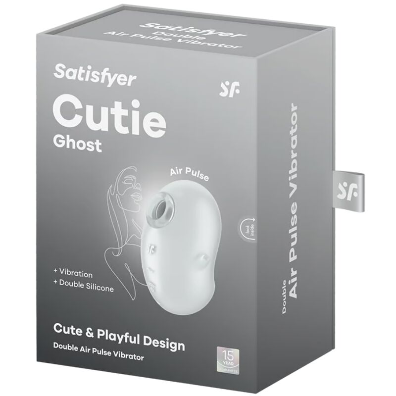 SATISFYER - VIBRAČNÍ NÁSADNÍ TYČINKA CUTIE GHOST BÍLÁ