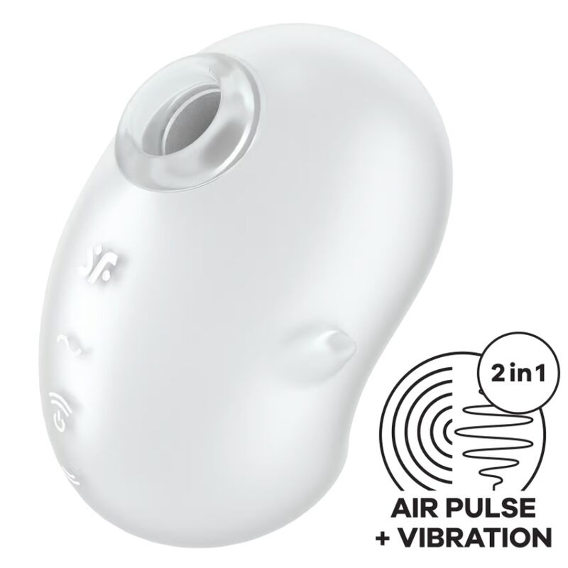 SATISFYER - VIBRAČNÍ NÁSADNÍ TYČINKA CUTIE GHOST BÍLÁ