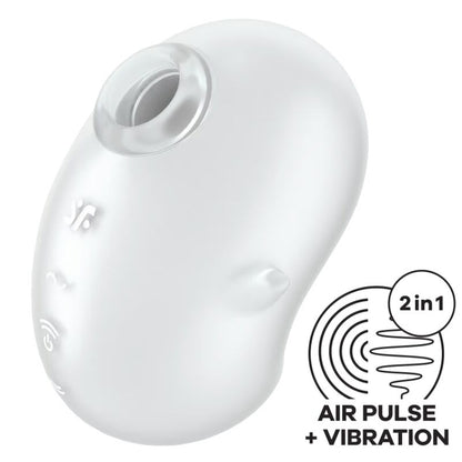 SATISFYER - VIBRAČNÍ NÁSADNÍ TYČINKA CUTIE GHOST BÍLÁ