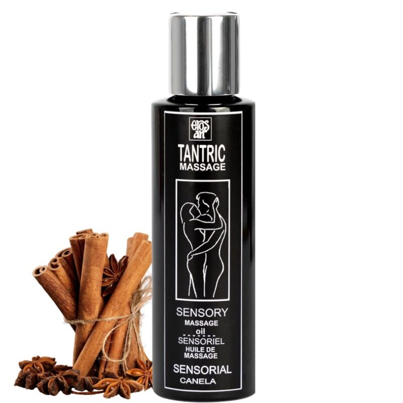 EROS-ART - PŘÍRODNÍ TANTRICKÝ MASÁŽNÍ OLEJ A AFRODIZIAKUM SKOŘICE 100 ML