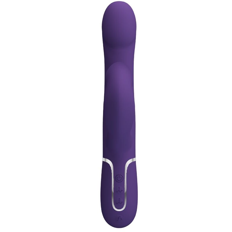 PRETTY LOVE - ZALIN RABBIT VIBRATOR PEARLS 4 V 1 FIALOVÉ