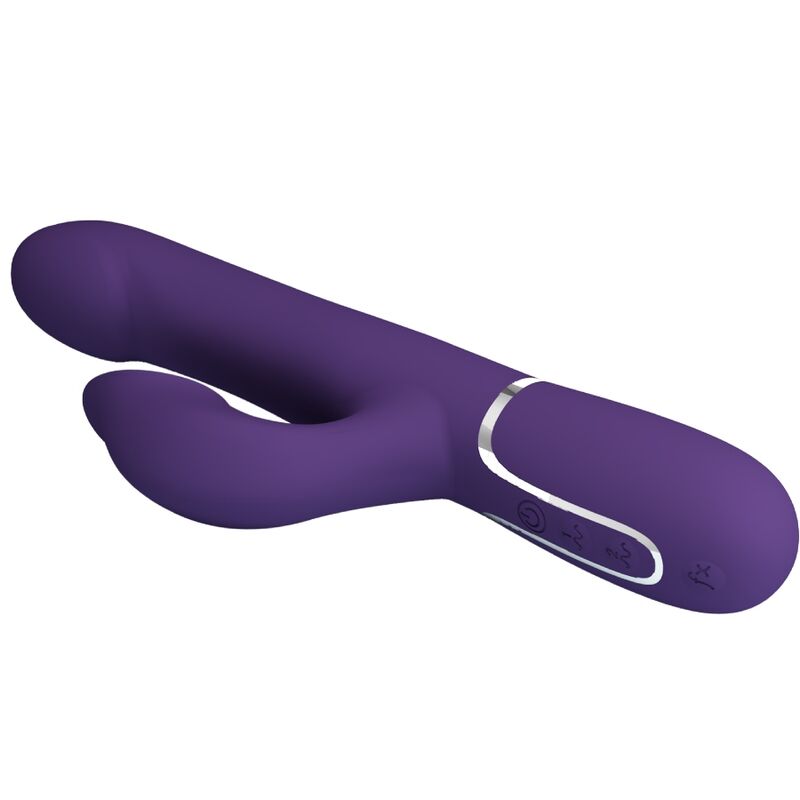 PRETTY LOVE - ZALIN RABBIT VIBRATOR PEARLS 4 V 1 FIALOVÉ