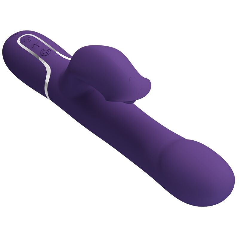 PRETTY LOVE - ZALIN RABBIT VIBRATOR PEARLS 4 V 1 FIALOVÉ