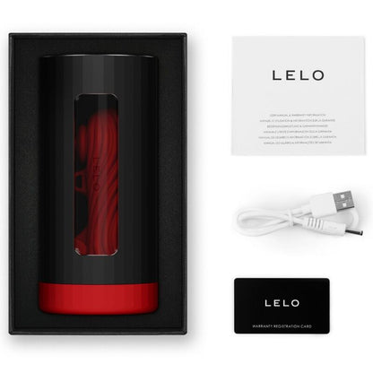 LELO - F1S V3 PÁNSKÝ MASTURBATOR ČERVENÝ XL