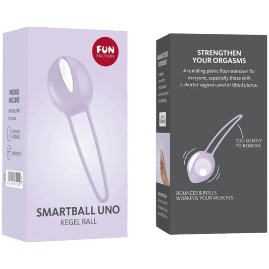 FUN FACTORY - SMARTBALL UNO PELVIC BALL BÍLÁ / PASTELOVĚ ŠIROKOČÁ