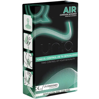 UNIQ - AIR BEZ LATEXU DÁMSKÝ KONDOM 3 KS