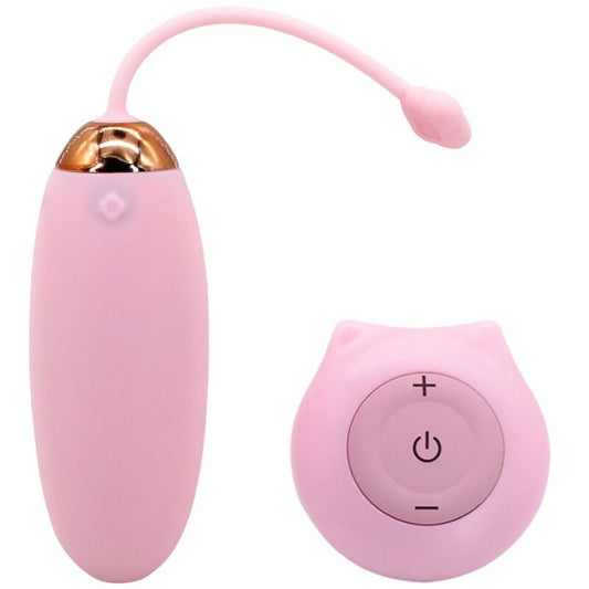 ARMONY - Vibrátor Kitty Fun Egg s dálkovým ovládáním 10 vibrací růžový