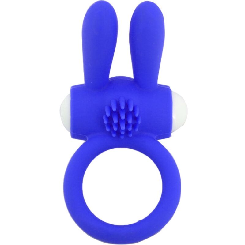 ARMONY - MR BUNNY VIBRAČNÍ KROUŽEK SILIKONOVÝ MODRÝ