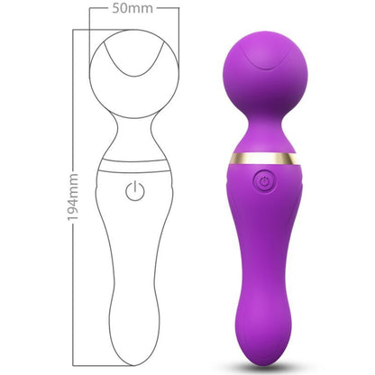 ARMONY - MASÁŽNÍ A VIBRAČNÍ PŘÍSTROJ FREEZA SUPER FLEXIBILNÍ HLAVICE FIALOVÁ