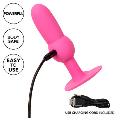 CALEXOTICS - FIRST TIME ANAL PLUG BEADED PROBE 10 VIBRATIONS PINK