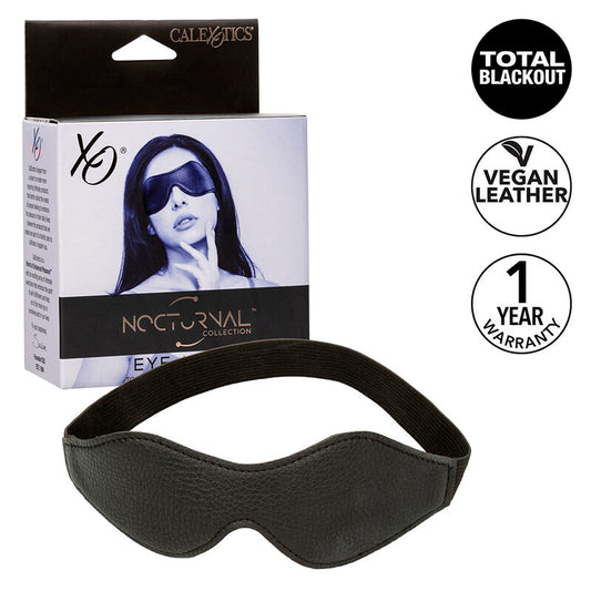 CALEXOTICS - NOČNÍ OČNÍ MASKA PVC KOŽE ČERNÁ
