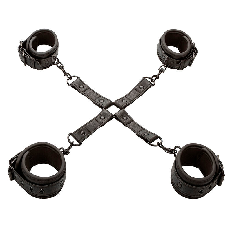 KALEXOTIKA - NOCTURNAL HOG TIE KONEKTOR CUERO AJUSTABLE ČERNÁ