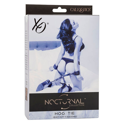 KALEXOTIKA - NOCTURNAL HOG TIE KONEKTOR CUERO AJUSTABLE ČERNÁ