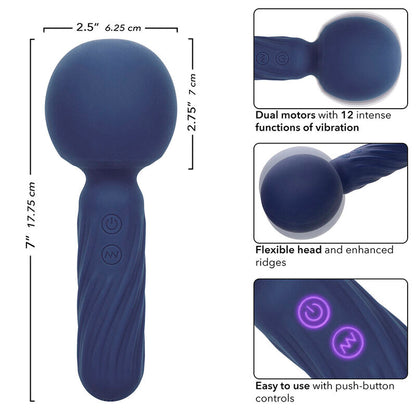 CALEXOTICS - MASÁŽNÍ PŘÍSTROJ CHARISMA SEDUCTION 12 FUNKCÍ 17,75 CM X 6,25 CM FIALOVÝ