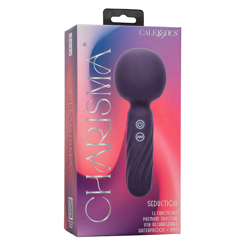 CALEXOTICS - MASÁŽNÍ PŘÍSTROJ CHARISMA SEDUCTION 12 FUNKCÍ 17,75 CM X 6,25 CM FIALOVÝ