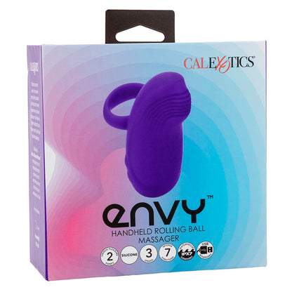 CALEXOTICS - ENVY RUČNÍ MASÁŽNÍ PŘÍSTROJ S VALÍCÍMI SE MÍČKY, 7 VIBRACÍ, FIALOVÝ