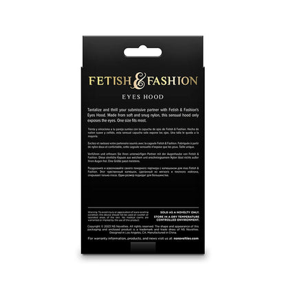 NS NOVELTIES - FETISH &amp; FASHION EYES KAPUCA Z NYLONU ČERNÁ