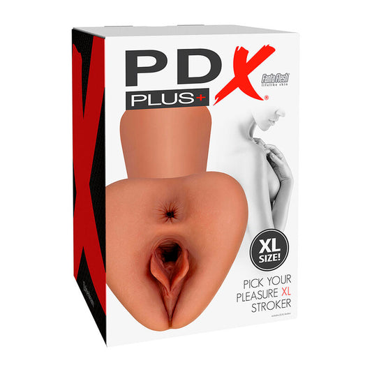 PDX PLUS - VYBERTE SI SVÉ POTĚŠENÍ XL REALISTICKÝ HÁČEK HNĚDÝ