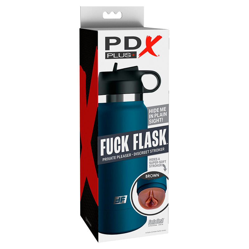 PDX PLUS - TERMOSKA NA SEXUÁLNÍ POCHVÍNAČ, DISKRÉTNÍ, HNĚDÁ, MODEL 1