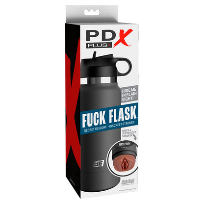 PDX PLUS - TERMOSKA NA SEX, VAGÍNA, DISKRETNÍ, HNĚDÁ, MODEL 2