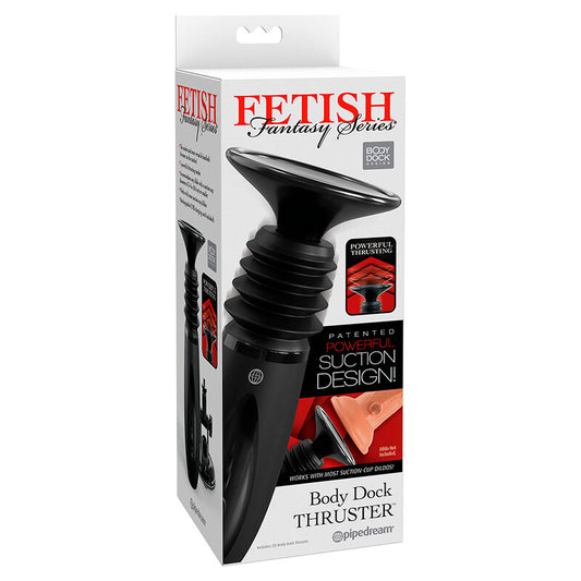 FETISH FANTASY SERIES - Svorka na dildo Body Dock Thruster se 7 režimy stisknutí, černá
