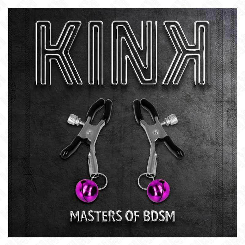 KINK - FIALOVÁ SVORKA NA BRADAVKY S JEDNODUCHÝM ZVONEM 6 CM