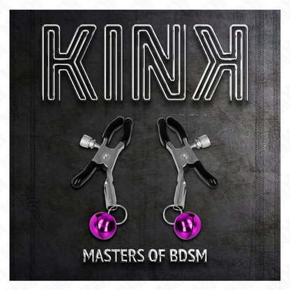 KINK - FIALOVÁ SVORKA NA BRADAVKY S JEDNODUCHÝM ZVONEM 6 CM