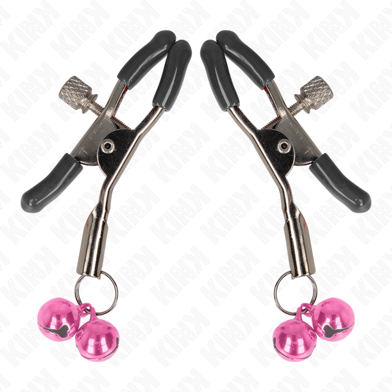 KINK - DVOJITÁ SVORKA NA BRADAVKY RŮŽOVÁ 6 CM