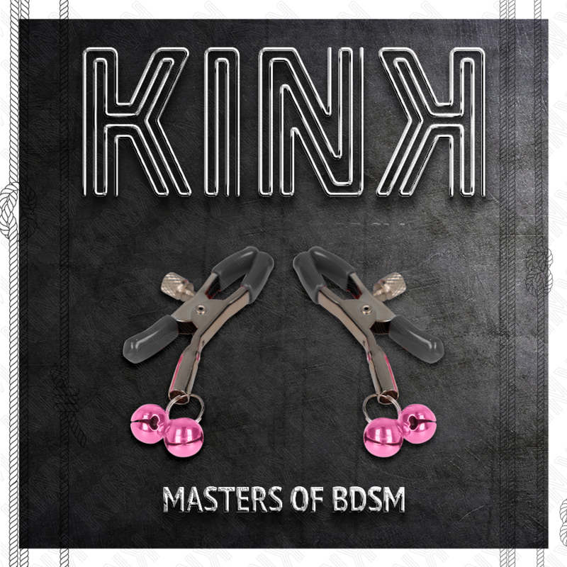 KINK - DVOJITÁ SVORKA NA BRADAVKY RŮŽOVÁ 6 CM