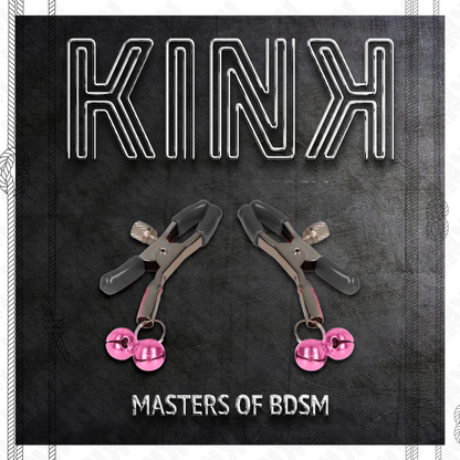 KINK - DVOJITÁ SVORKA NA BRADAVKY RŮŽOVÁ 6 CM