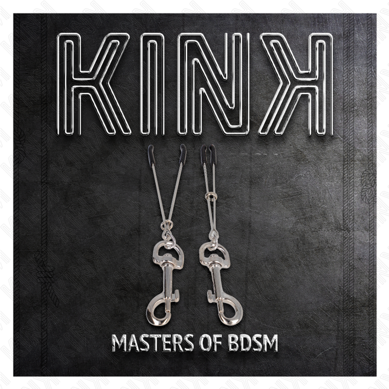 KINK - TENKÁ HÁČKOVÁ SVORKA NA BRADAVKY STŘÍBRNÁ 7 CM